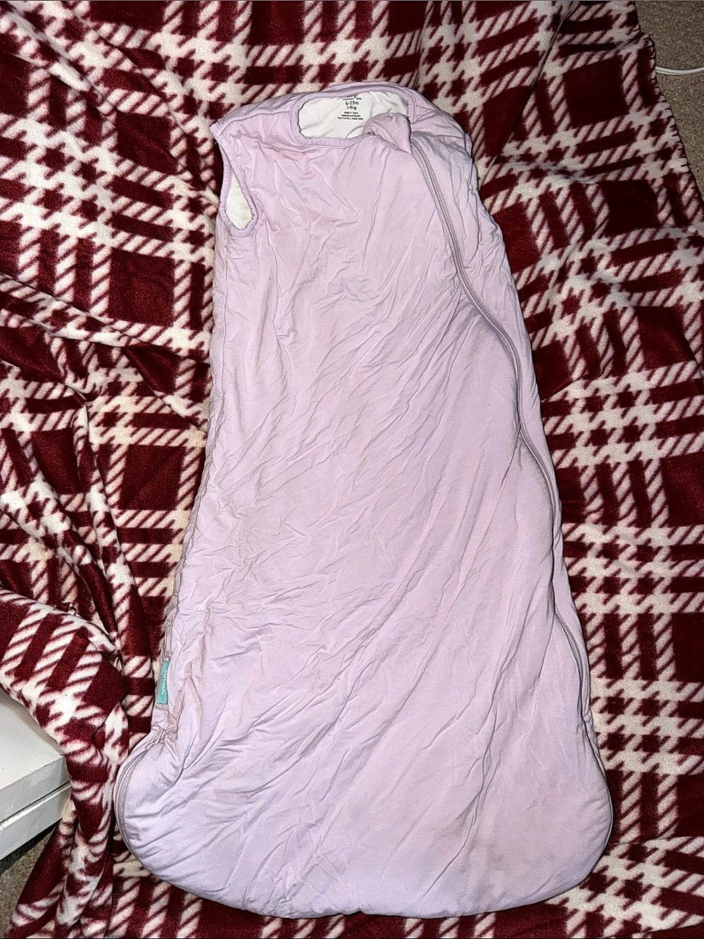 PurComfy 1.0 tog Sleep Sack Luxe Dream Series Purple Baby 6-15M